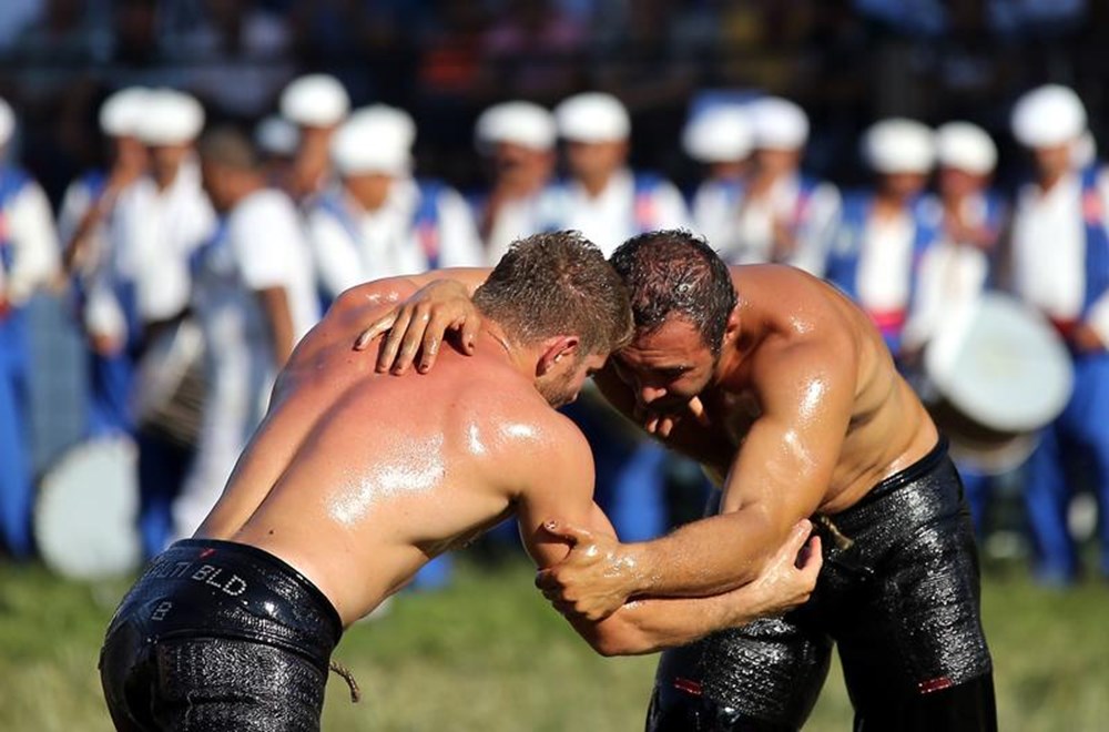 Oil Wrestling