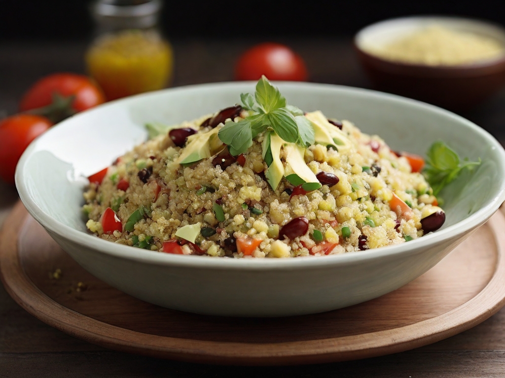 Quinoa Salatası Vejeteryan Yemeği